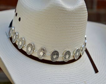 Concho hat band | Etsy