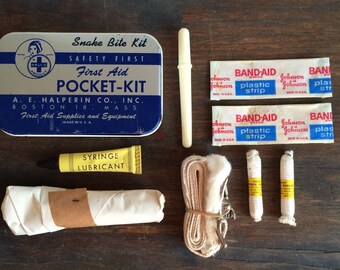 Snake Bite First Aid Kit Vintage