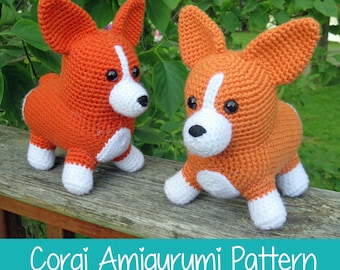 Crochet Pattern: Corgi Amigurumi Pattern PDF Instant Download