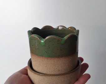 Light Green Ceramic Planter