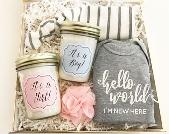 Baby Mason Jar Candle-Baby Shower Gift-New Mom Gift