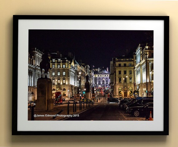 London Photography, London at Night off Pall Mall, City Photography, London Print, London Wall Art, Fine Art Photography, London England UK