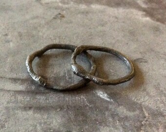 MADE TO ORDER Simple molten ring,Reticulated Sterling silver ring,delicate molten ring,melted Sterling silver ring,dainty melted ring band