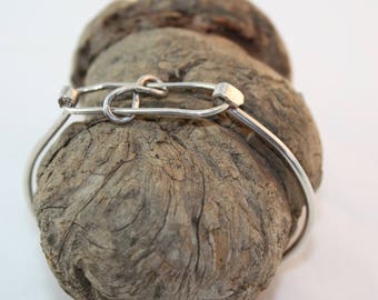 Silver Cuff Bracelet / Silver Bracelet / Eternity Bracelet / Women’s Jewelry