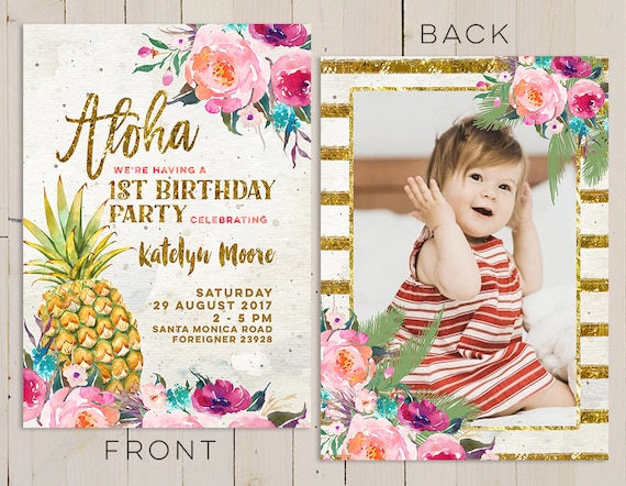 1St Birthday Luau Invitation Wording 8