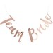 Rose Gold Hen Party Bunting Backdrop - 1.5m - Team Bride | Coral Blush Pink Hen Do | Team Bride | Hen Party Night | Bachelorette Party Prop