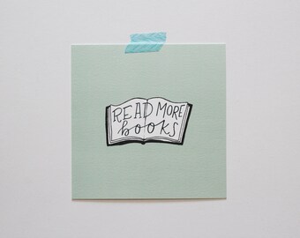 Read More Books - 5" Square Print