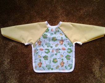 Waterproof Long-Sleeve Baby Bib / Smock
