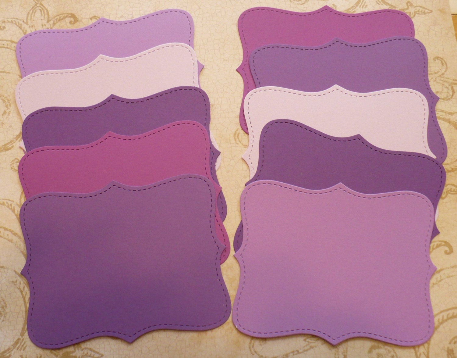 10 Cardstock Stampin Up Top Note Purple Passion Colors for