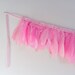 Pink Feather banner, garland for baby shower, baby shower decor, garland for nursery, nursery decor, garland for girls, feather party banner