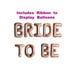 Rose Gold Bridal Shower Decorations | Bride to Be Balloons / Banner / Sign | Rose Gold Foil Letter Balloons - Hen Party / Engagement Party