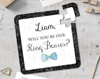 Will You Be Our Ring Bearer Personalized Ring Bearer Puzzle Ring Bearer Puzzle Page Boy Puzzle Junior Groomsman Ring Bearer Proposal