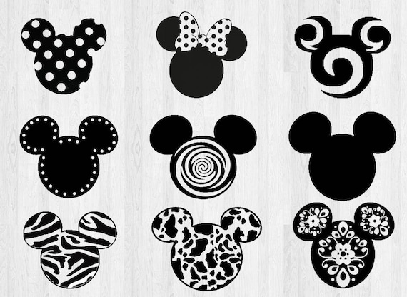 Micky Mouse Ears Svg Dxf Disney Cutting File Svg Micky