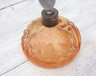 Art Déco Parfumzerstäuber antik 40er florales Muster Boho vintage Sale!!!
