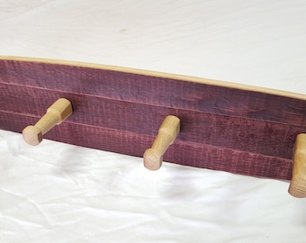 Wine Barrel Coat Rack (inside of barrel)