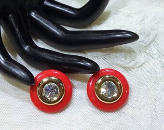 Beautiful Vintage KJL (Kenneth Jay Lane) for Avon Multi-Coloured Interchangeable Earrings (Pierced)