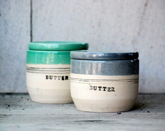 French butter dish , handmade pottery, covered butter dish, French butter crock, cooking gift, Housewarming gift, Ceramic butter dish