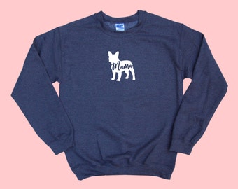 French Bulldog "MAMA", Dog Mama Crewneck Sweatshirt