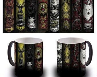 Game of Thrones - Magic Color Heat Sensitive Changing Mug Cup - Got Houses