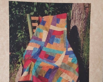 Kwik Scrappy Log Cabin by Two Kwik Quilters