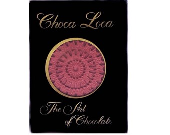 Handmade Gothic Rose pink chocolate