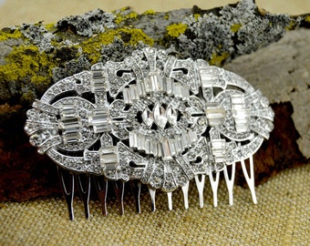 Bridal Hair Comb, Wedding Hair comb, Wedding Hair Accessories, Crystal comb, rhinestone comb, Bridal Crystal hair comb, Art Deco, headpiece