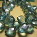 TEAL BLUE Mystic Rock Quartz Hexagon Faceted Briolette -AAA--Superb Quality--Stones graduates from 10mm-11mm--Natural Gemstone
