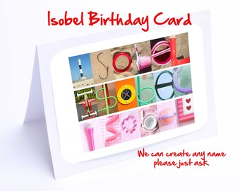 Isobel Personalised Birthday Card