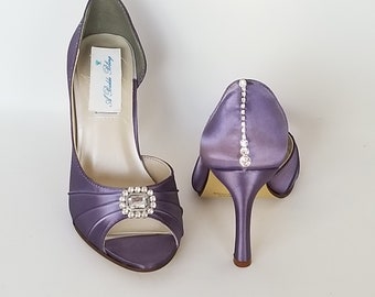 lilac bridesmaid shoes
