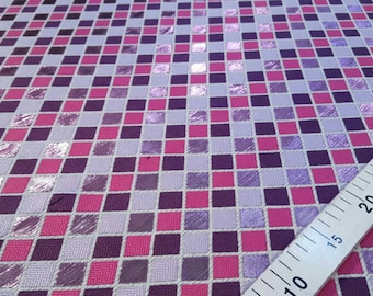 Purple and pink jacquard fabric #1106
