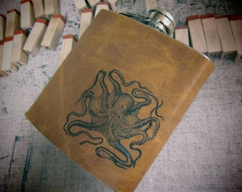 Flask, Personalized Flask, Leather Flask, Groomsmen Flask, Custom Flask, Free Shipping, Custom leather flask, Groomsmen gift