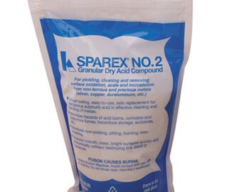 SPAREX PICKLE SOLUTION 2 -1/2 Lb. For Pickling, Cleaning and Removing Oxidation, Scale and Incrustation from Metal -Makes 1 Gallon
