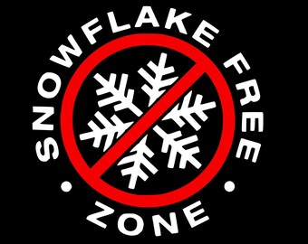 Snowflake Free Zone Decal