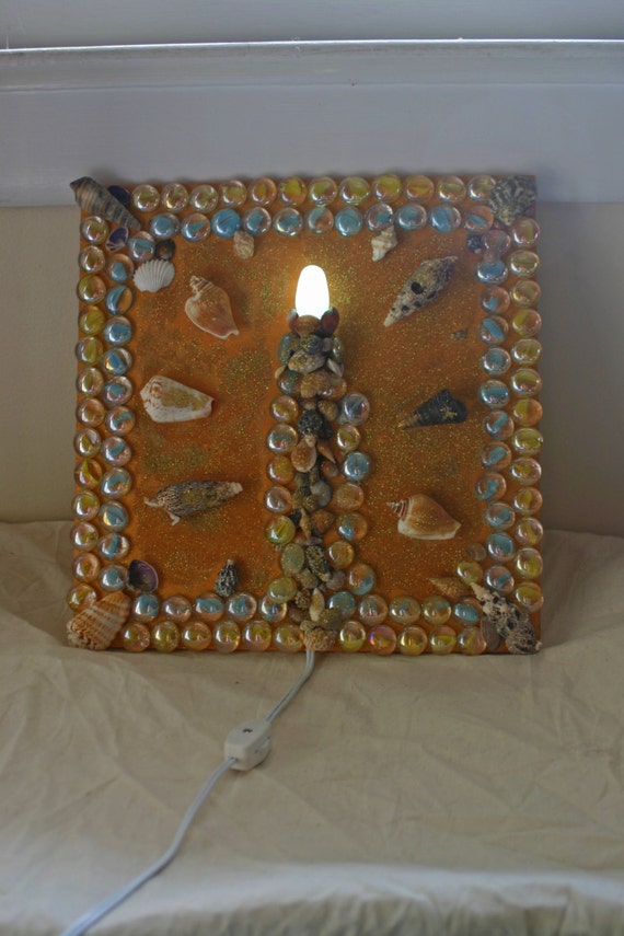 Day at the Beach Wall Sconce Light Handmade Beach Themed Light
