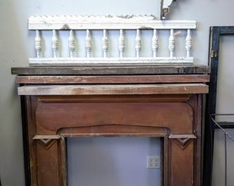 Salvaged Mantle; Fireplace Surround; Architectural Salvage Mantel; Primitive Mantle; Joanna Gaines; Farmhouse Style; The Corbel House