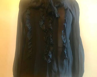 Vintage 70s Silk Neiman Marcus Blouse