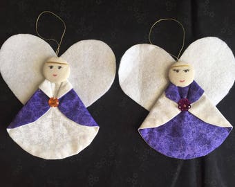 Set of 2 Angel Ornaments