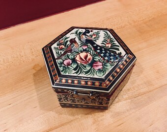 Gorgeous Folk Art Wooden Box