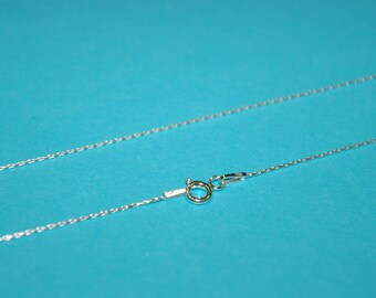 0.6mm Fine Chain Sterling Silver 925 NECKLACE, Long Necklace, Belly Chain, Bracelet, Anklet. All sizes. Real Silver. Free Shipping Worldwide