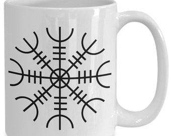 Viking helm of awe aegishjalmr mug