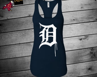 Tigers Shirt, Detroit Tigers, Tigers Graffiti Tank, Tigers Shirts For Women, Tigers Tank, Detroit Baseball Shirt, Womens Tigers, Baseball
