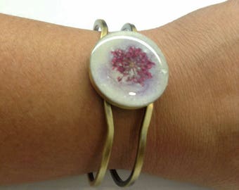Antique brass cuff bracelet