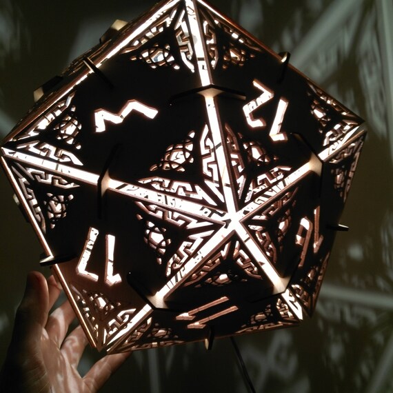 D20 Dungeons and Dragons Dice Lamp Hanging Pendant