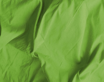 Pure Silk Dupioni - Bright Green - 100% Silk - SLDP10