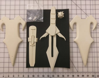 Star Trek Klingon Daqtagh PROP Knife AND Sheath 1:1 Scale Resin Kit