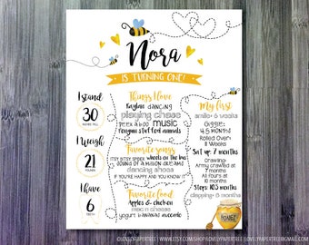 Honey Bee Birthday Board | About Me | BOARD7
