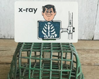 Vintage 1970s Flash Card // X-ray
