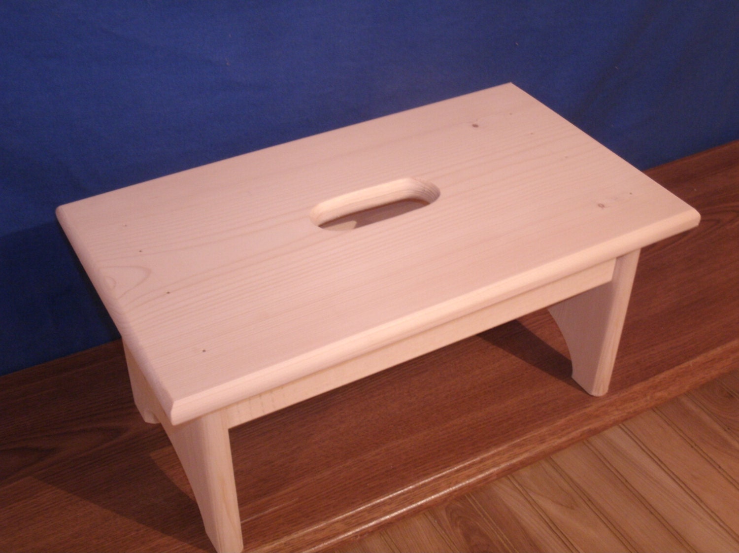 rustic wooden step stool wood step stool 7 1/2 tall