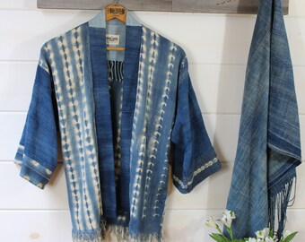 Indigo Shibori Kimono
