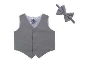 Boys Vest, Boy Waistcoat, ring bearer Vest, Pageboy Vest, Boys Suit Vest, Linen Vest, Cotton Vest, Toddler Boy Vest,Newsboy Vest,Boy Baptism